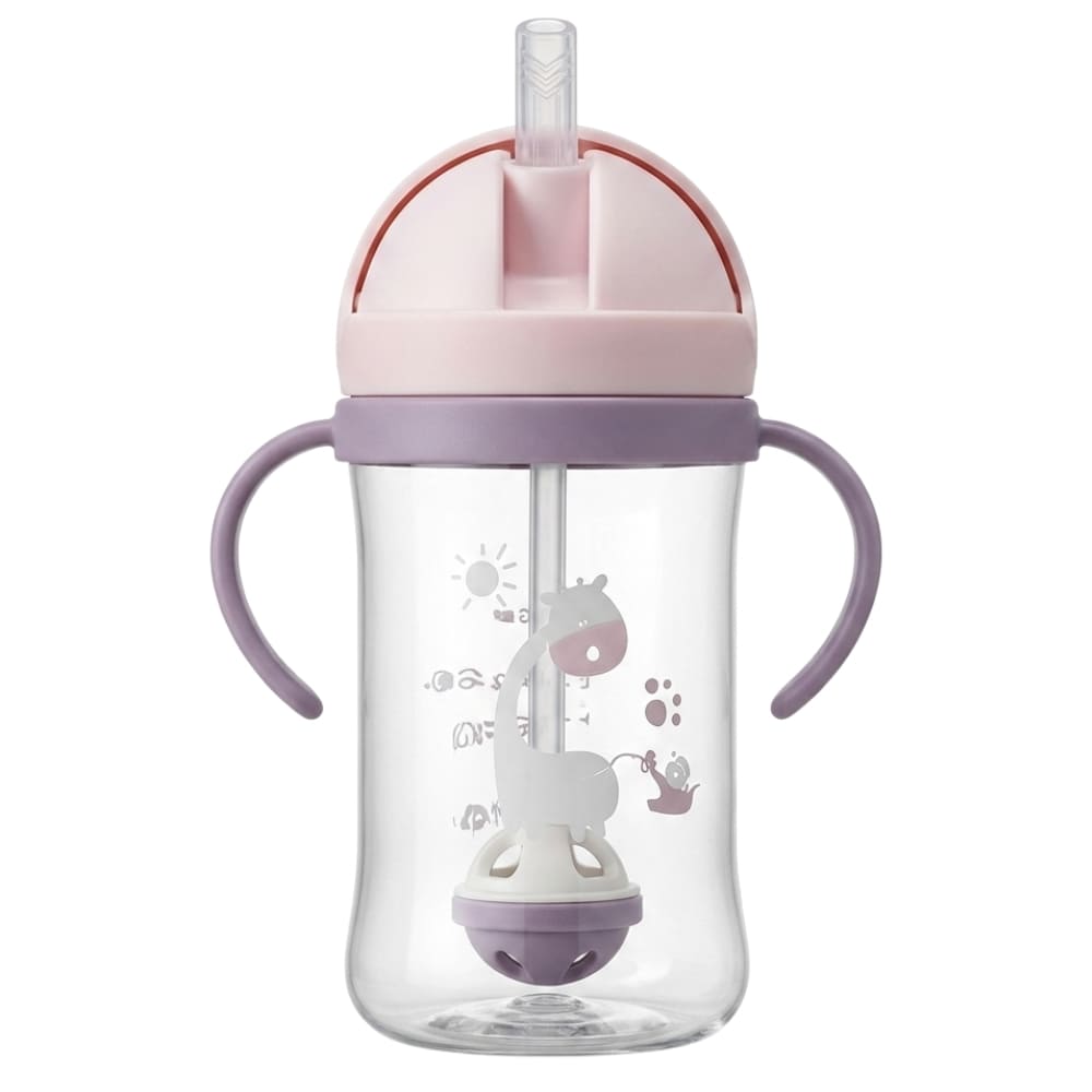 350ml Kids Water Bottle with Straw Leak-Proof Inviteck