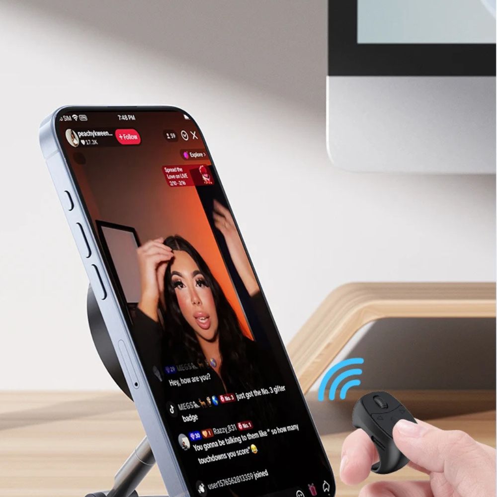 Smart Ring Remote – Wireless Page Turner