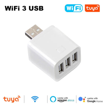 USB Smart Home Switch Adapter 3 Gang