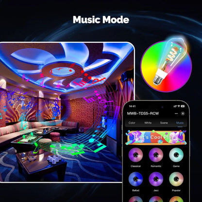 Smart RGB LED Bulb – Dimmable Light with Voice Control