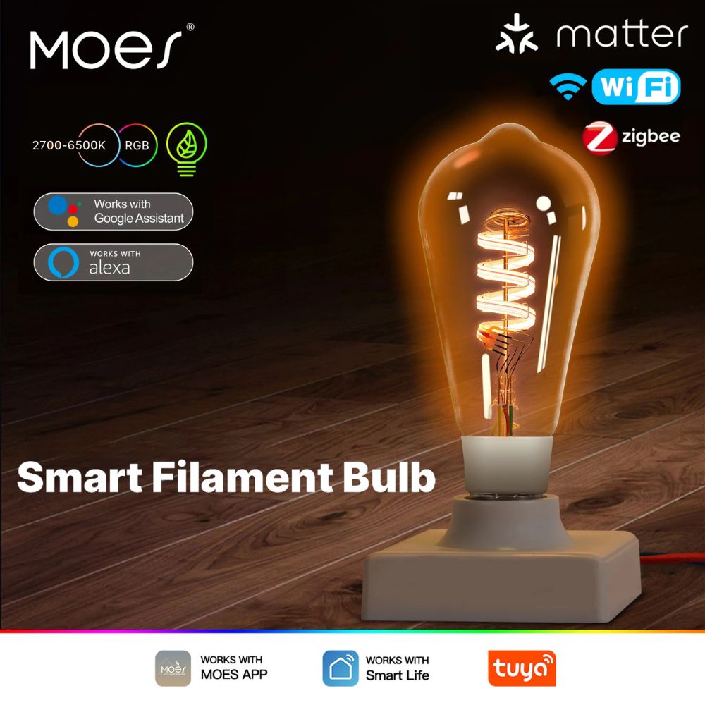 Smart RGB LED Bulb – Dimmable Light with Voice Control