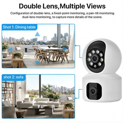 Smart Camera Home Security  – Dual Lens Baby Monitor