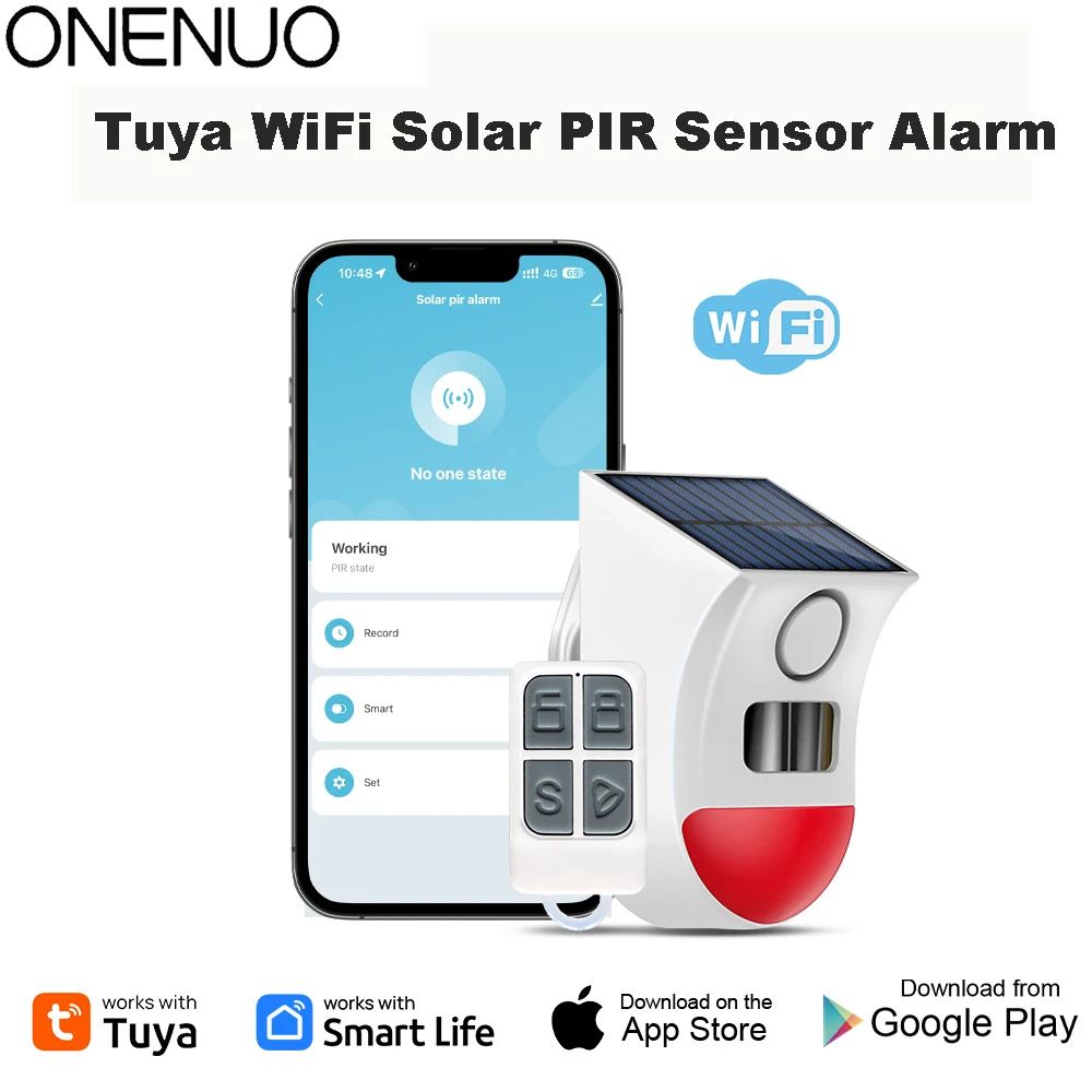 Smart Solar Alarm Siren – Outdoor Security Sensor