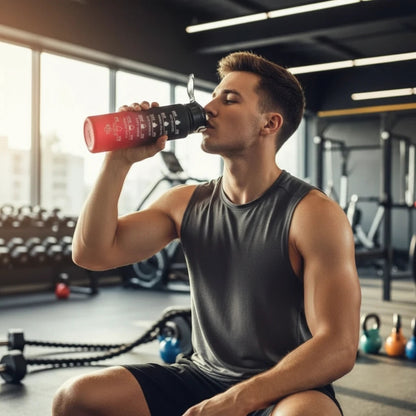 Motivational Water Bottle with Time Marker Sports Bottle  Inviteck