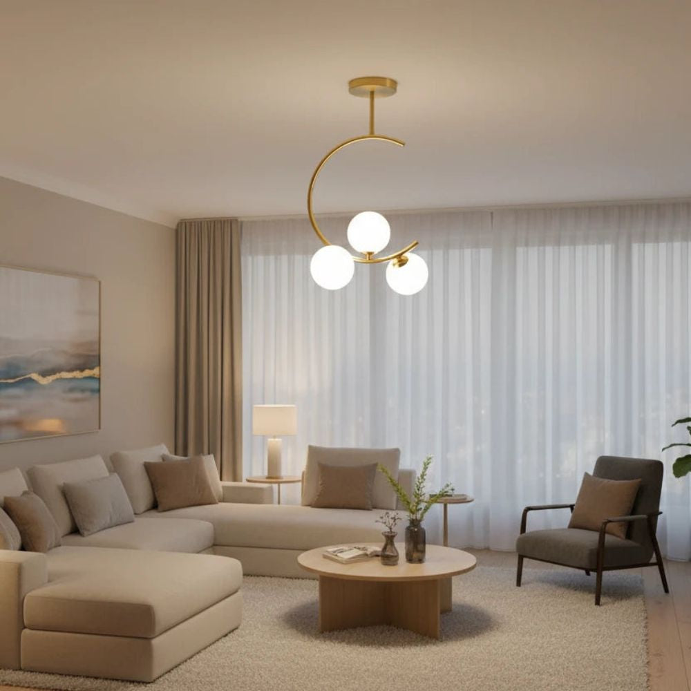 Nordic Glass Ball Pendant Light – Modern Luxury Hanging Lamp
