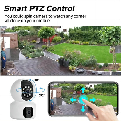 Smart Camera Home Security  – Dual Lens Baby Monitor