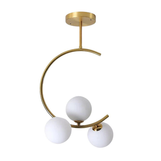 Nordic Glass Ball Pendant Light – Modern Luxury Hanging Lamp