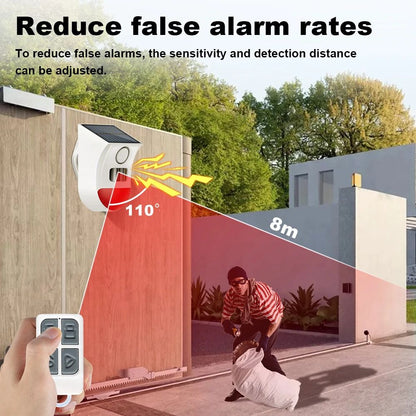Smart Solar Alarm Siren – Outdoor Security Sensor