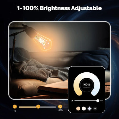 Smart RGB LED Bulb – Dimmable Light with Voice Control