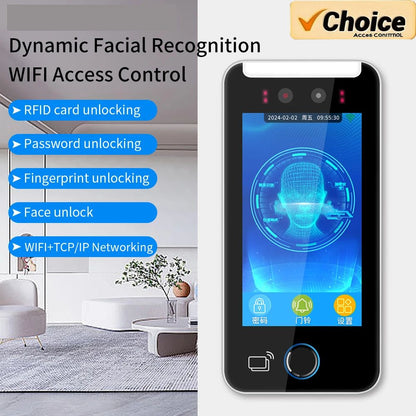AI Biometric Access Control Machine – Face & Fingerprint