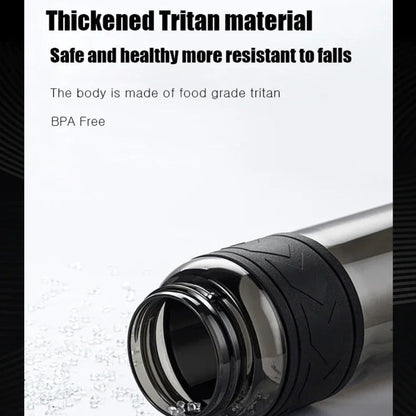 TKK 1000ml Tritan Sports Water Bottle with Straw BPA-Free Leakproof