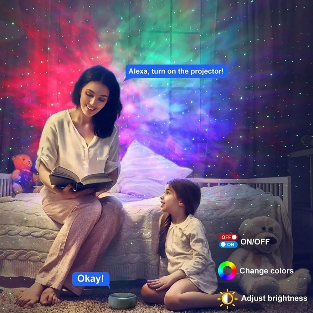 Galaxy Star Projector – Smart App & Voice Control LED Light
