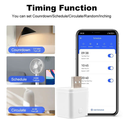 USB Smart Home Switch Adapter 3 Gang
