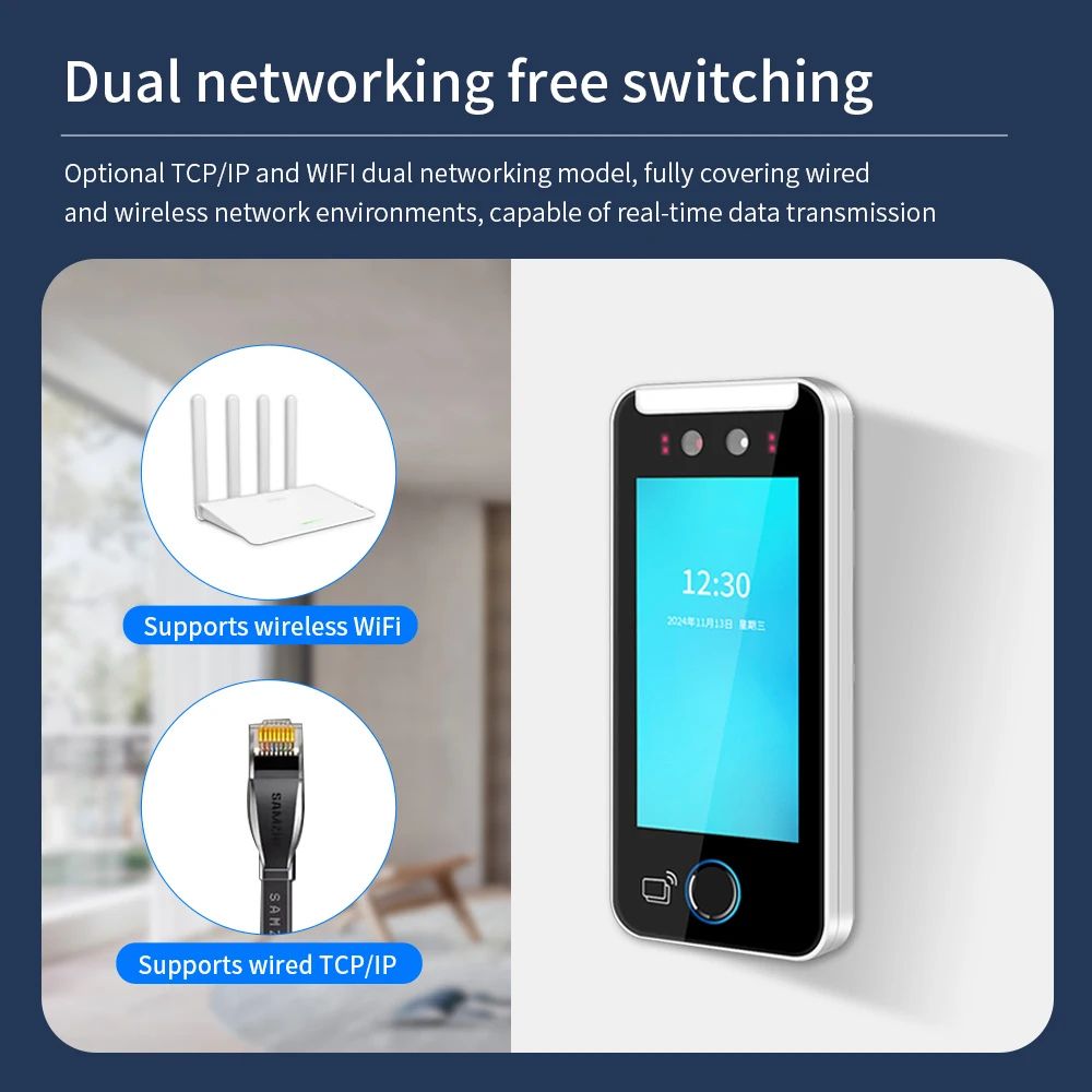 AI Biometric Access Control Machine – Face & Fingerprint