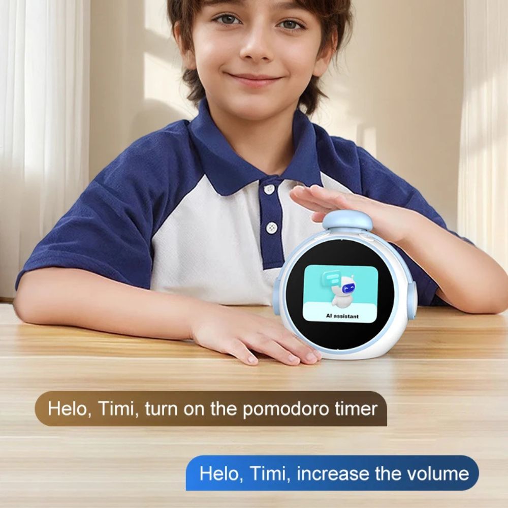 AI Voice Assistant Robot – Interactive Chat Alarm Function