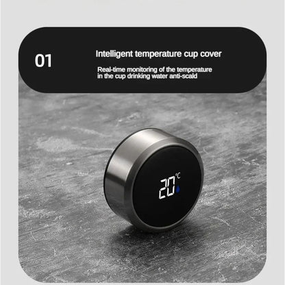 27oz Smart Insulated Water Bottle with LED Temperature Display Inviteck