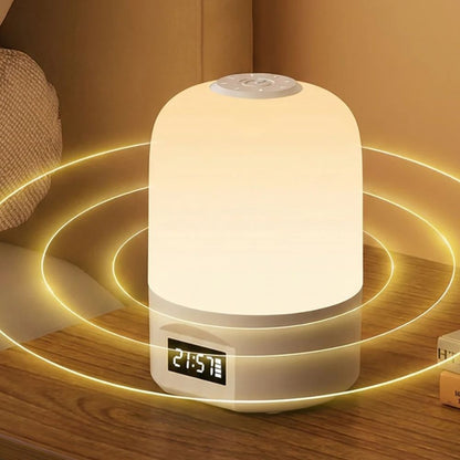 LED Lamp with Clock Display Touch Night Light USB