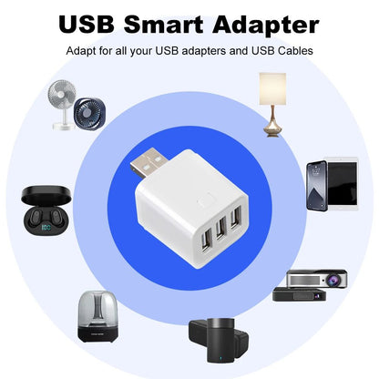 USB Smart Home Switch Adapter 3 Gang