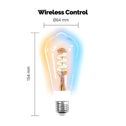Smart RGB LED Bulb – Dimmable Light with Voice Control