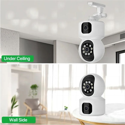 Smart Camera Home Security  – Dual Lens Baby Monitor
