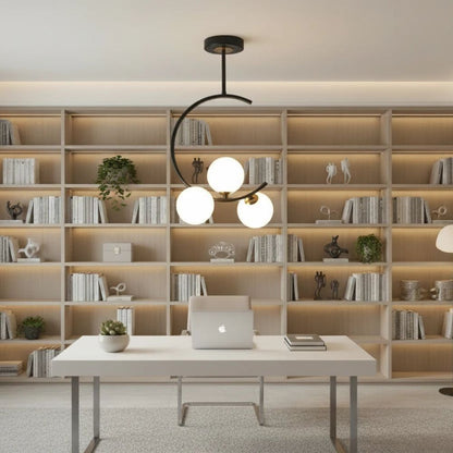 Nordic Glass Ball Pendant Light – Modern Luxury Hanging Lamp
