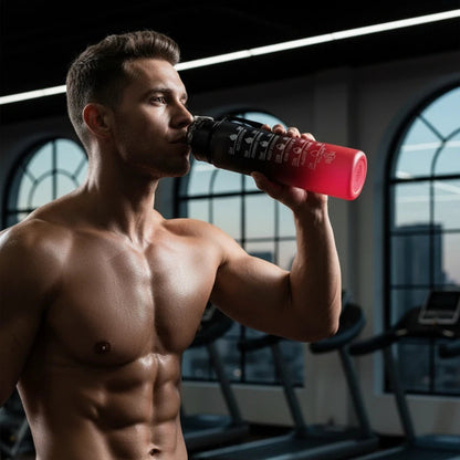 Motivational Water Bottle with Time Marker Sports Bottle  Inviteck