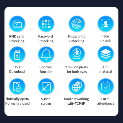 AI Biometric Access Control Machine – Face & Fingerprint