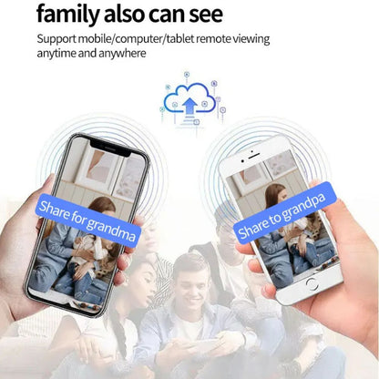 Smart Camera Home Security  – Dual Lens Baby Monitor