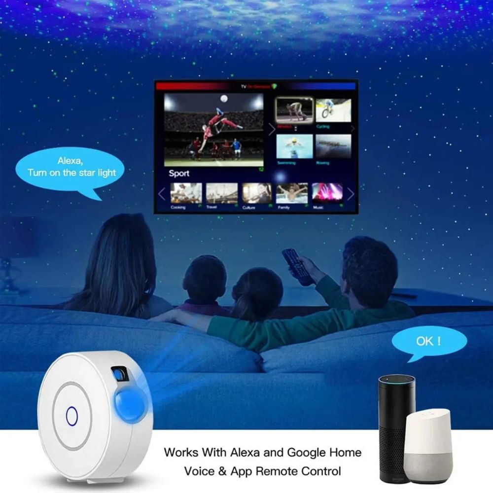 Galaxy Star Projector – Smart App & Voice Control LED Light