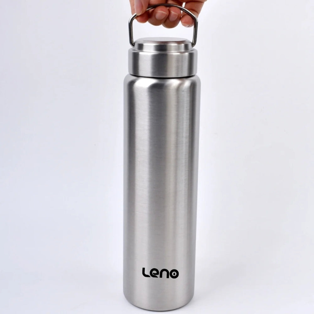 1500ml Stainless Steel Sports Water Bottle Large Capacity with Lid Leno