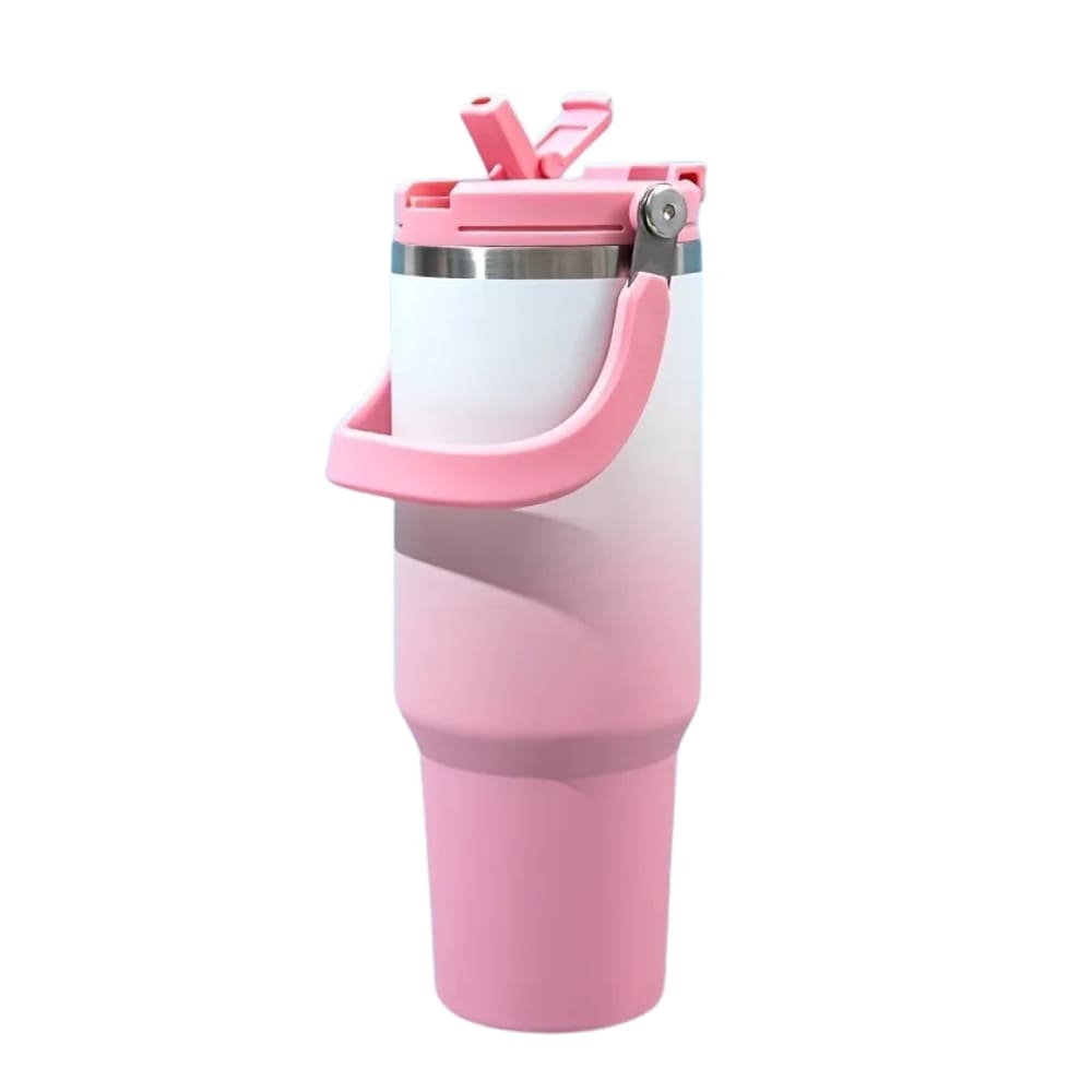 890ml Stainless Steel Insulated Tumbler with Straw Inviteck