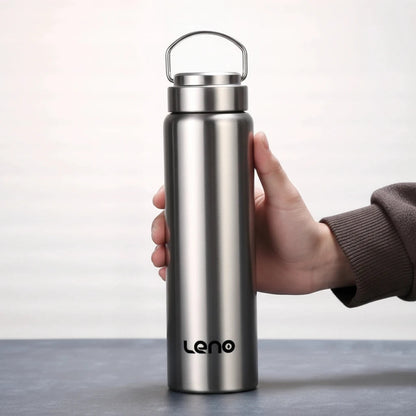 1500ml Stainless Steel Sports Water Bottle Large Capacity with Lid Leno