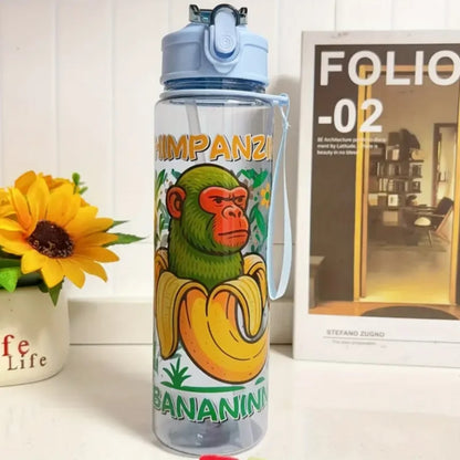 750ml Water Bottle with Straw Leakproof Drinking Bottle inviteck