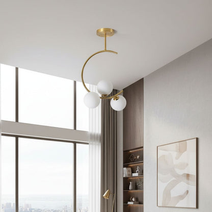Nordic Glass Ball Pendant Light – Modern Luxury Hanging Lamp