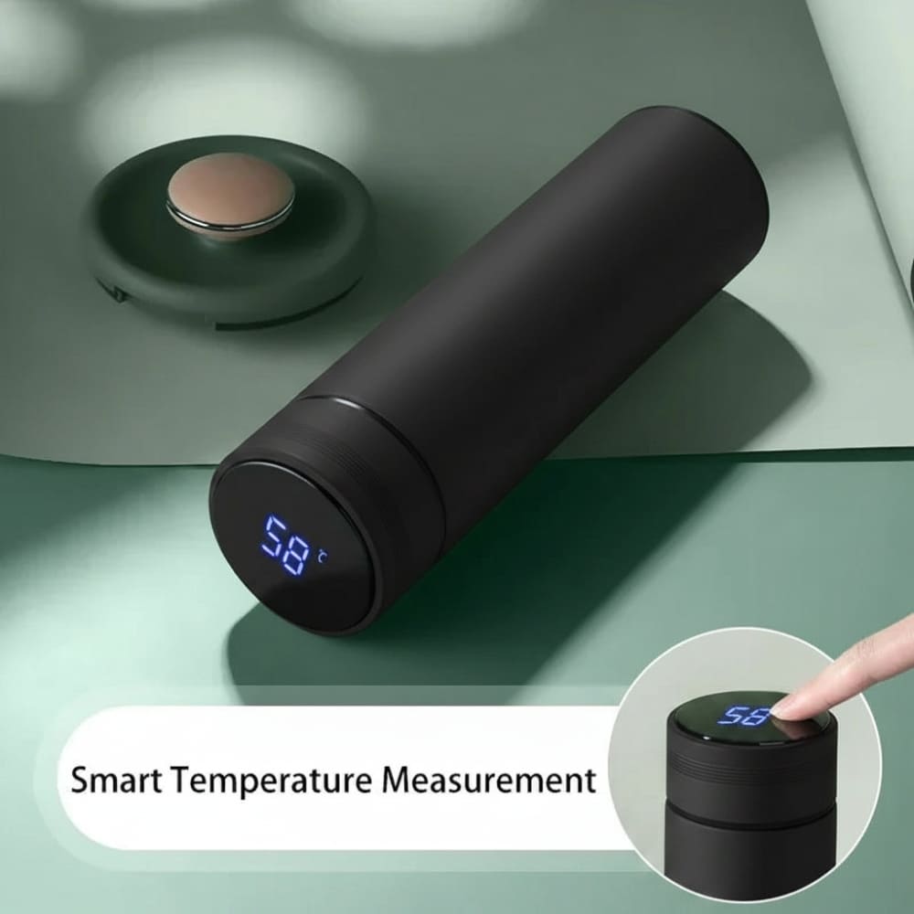 16.9oz Temperature Display Vacuum Flask Stainless Steel Inviteck