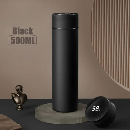 16.9oz Temperature Display Vacuum Flask Stainless Steel Inviteck