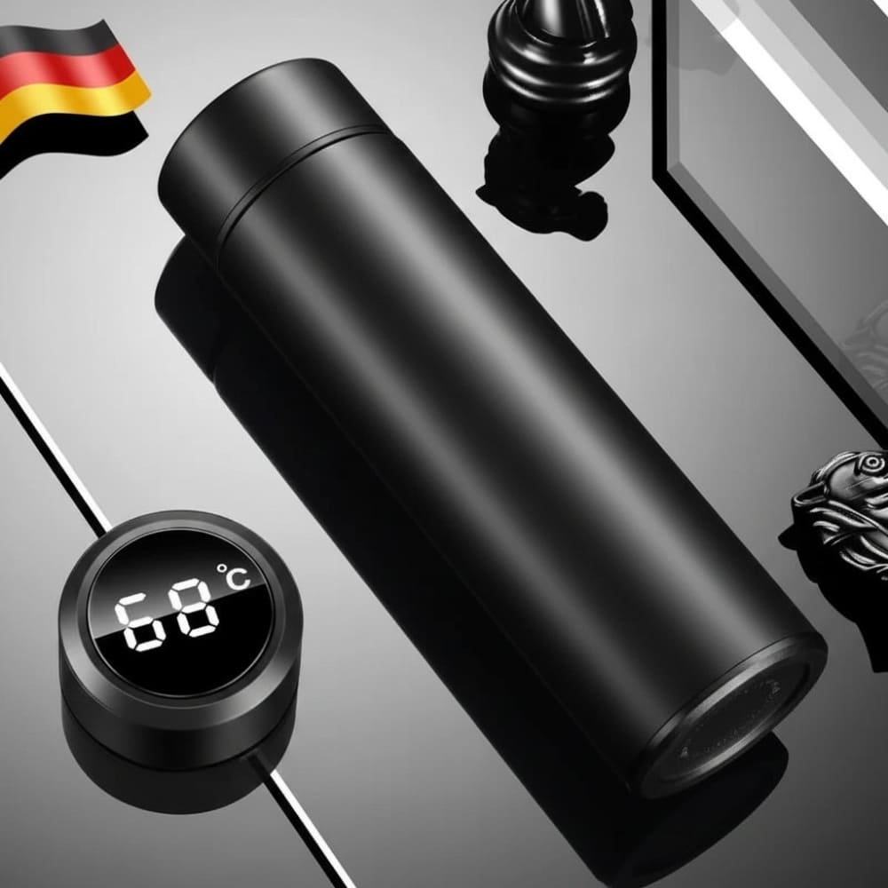 16.9oz Temperature Display Vacuum Flask Stainless Steel Inviteck