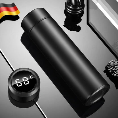 16.9oz Temperature Display Vacuum Flask Stainless Steel Inviteck