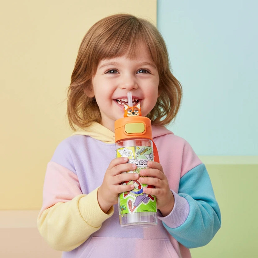 Kids Water Bottle 530ml Leakproof Sports Drinking Bottle Inviteck