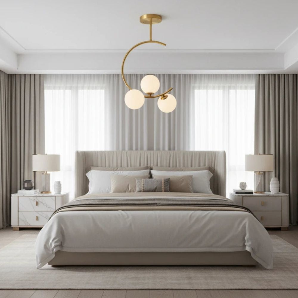 Nordic Glass Ball Pendant Light – Modern Luxury Hanging Lamp