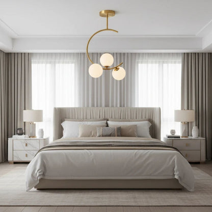 Nordic Glass Ball Pendant Light – Modern Luxury Hanging Lamp
