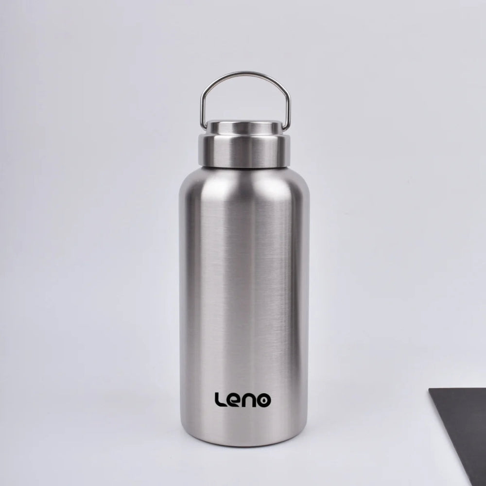 1500ml Stainless Steel Sports Water Bottle Large Capacity with Lid Leno