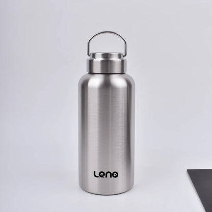 1500ml Stainless Steel Sports Water Bottle Large Capacity with Lid Leno