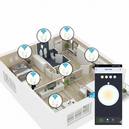 Smart LED Bulb – App & Voice Control Dimmable Light