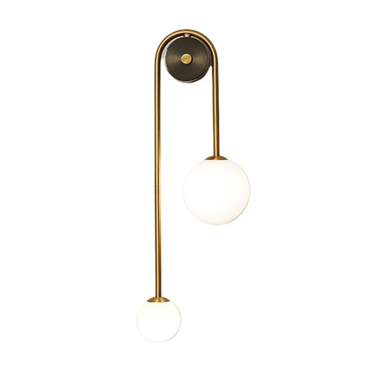 Minimalist Brass Ball Wall Light