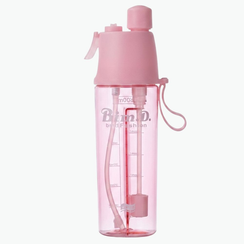 BimD 2-in-1 Spray Water Bottle – Portable Cooling Mug for Sports