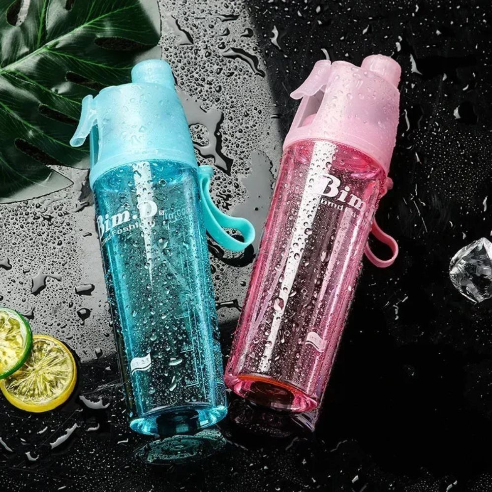 BimD 2-in-1 Spray Water Bottle – Portable Cooling Mug for Sports
