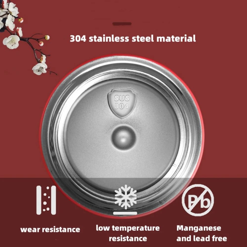 16.9oz Temperature Display Vacuum Flask Stainless Steel Inviteck