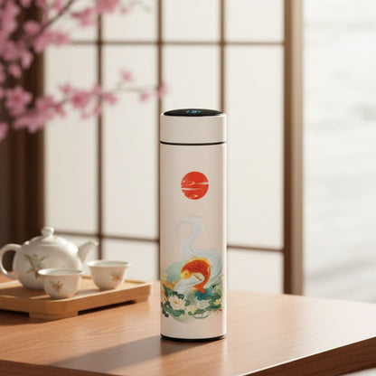 16.9oz Temperature Display Vacuum Flask Stainless Steel Inviteck