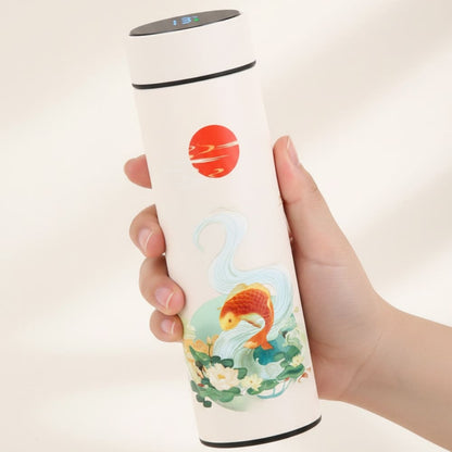 16.9oz Temperature Display Vacuum Flask Stainless Steel Inviteck
